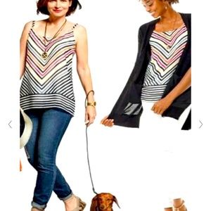 Cabi #5043 medium striped tank